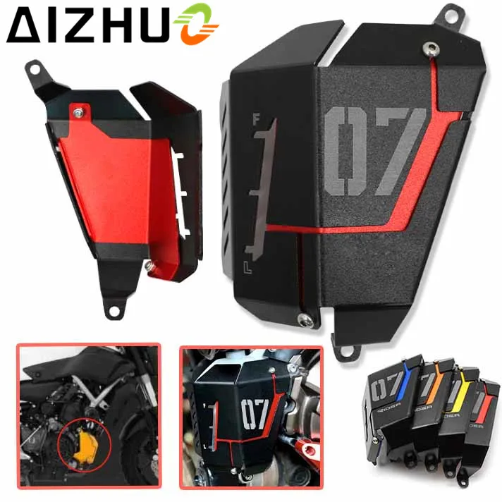 Motorcycle Accessories Radiator Guard Cover Aluminum Alloy Radiator Protector Cover For Yamaha MT-07 MT07 MT 07 FZ07 FZ 07 MT-07