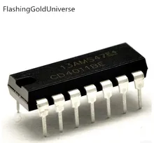Free Shipping 100PCS CD4011BE CD4011 4011 DIP14 New original
