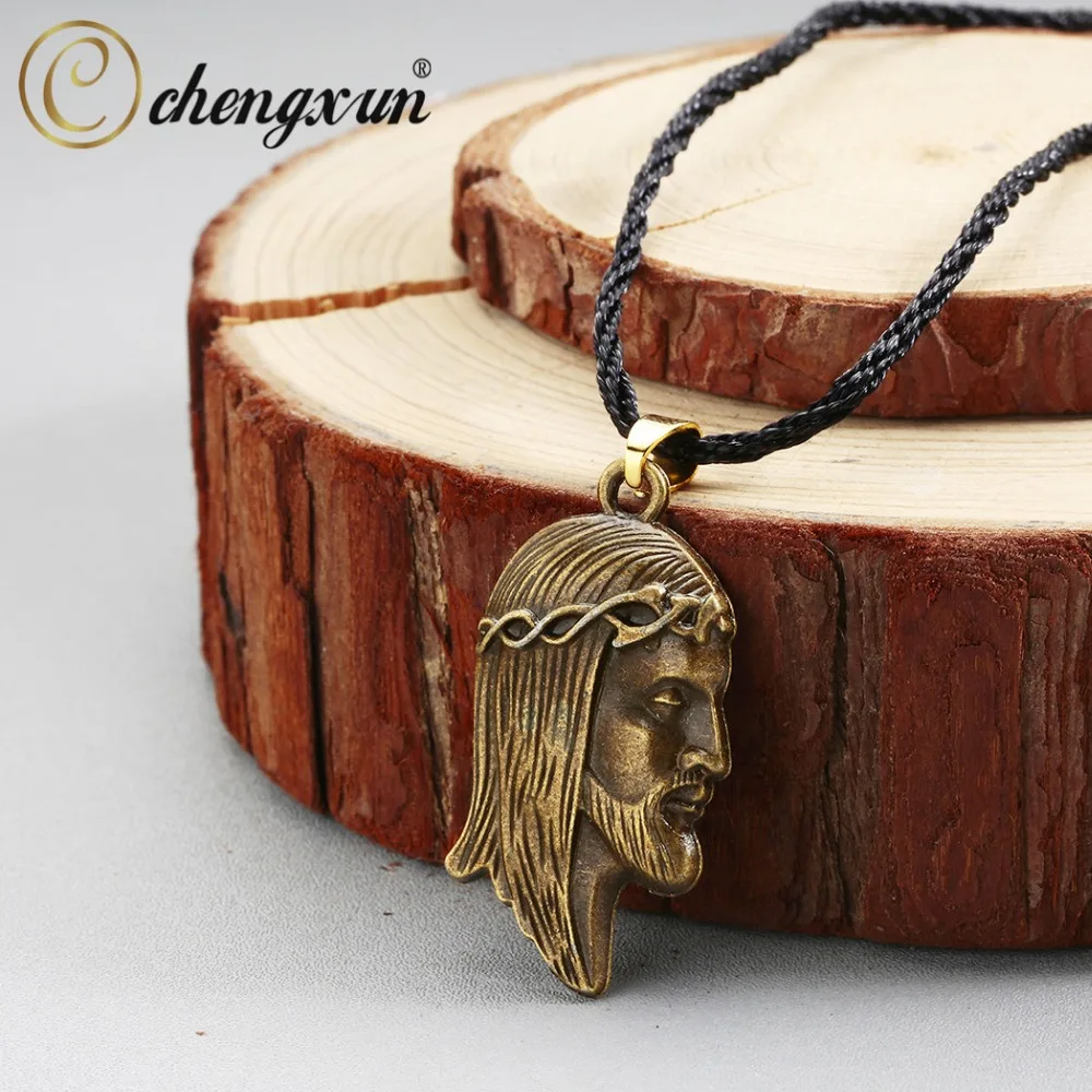 

CHENGXUN Ethnic Trible Character Pendant Necklaces Vintage Viking Valknut Amulet Talisman Jewelry for Women Men Gift
