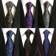 8 см Свадебный галстук для мужских костюмов, клетчатый галстук в полоску, деловые галстуки, формальные свадебные галстуки на шею