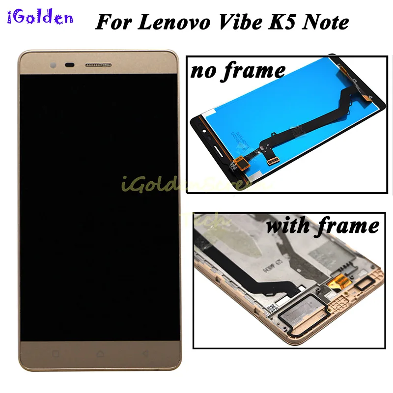 

5.5" LCD For Lenovo Vibe K5 Note lcd Display Touch Screen with Frame For Lenovo K5 Note Display A7020 LCD Replacement