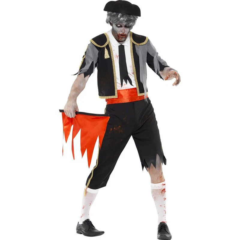 Высококачественный косплей взрослый мужчина Хеллоуин костюм дьявола ужасный страшный костюм зомби одежда смерть костюм призрака pir