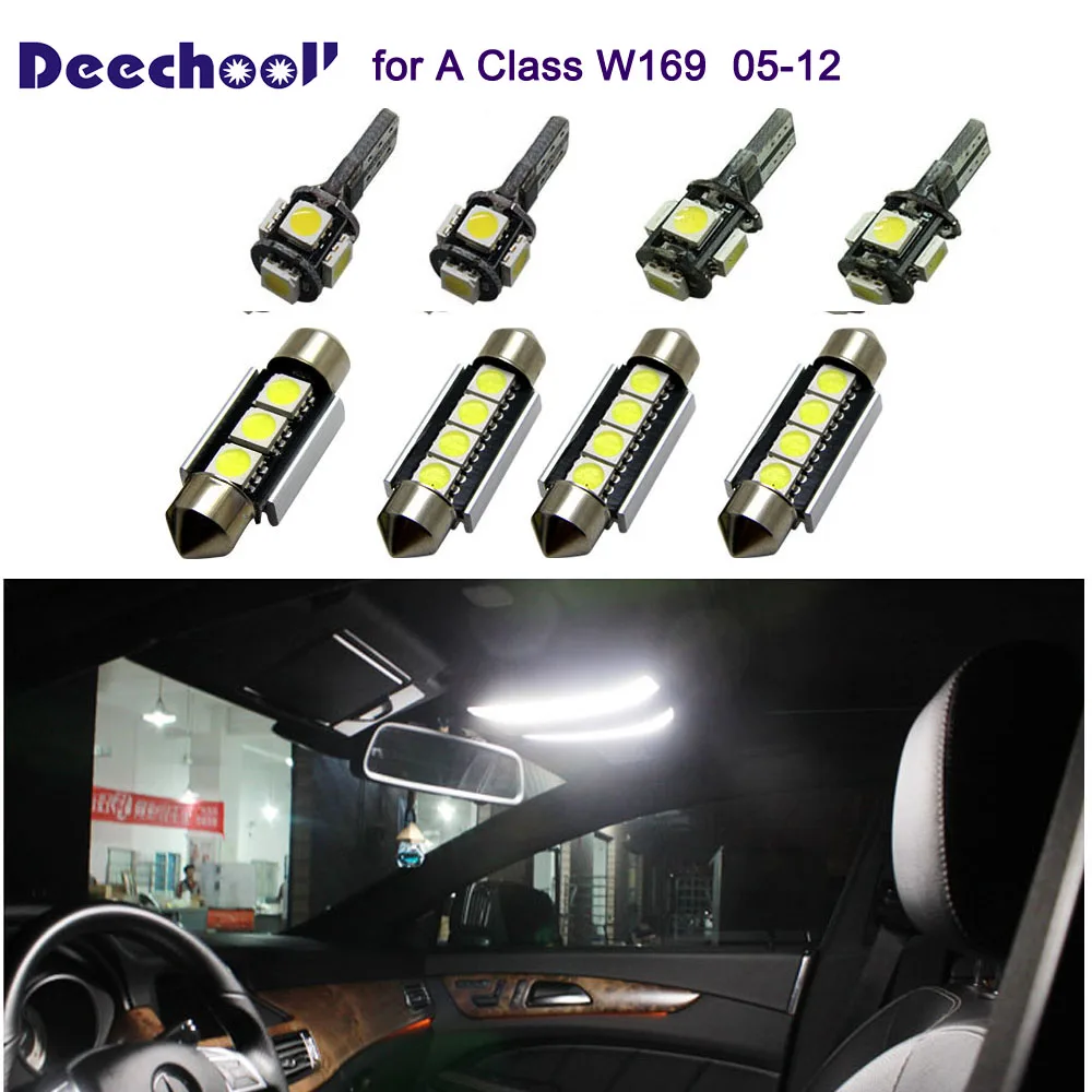 

deechooll 17x Car LED Light Bulb for Mercedes-Benz A150 A160 A170 A180 A200, Interior Lights for Mercedes W169 05-12 Dome Light