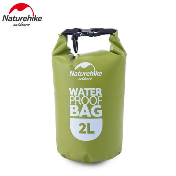 Naturehike водонепроницаемые сумки, уличные ультралегкие походные сухие органайзеры, сумки для плавания - Цвет: Green 2L