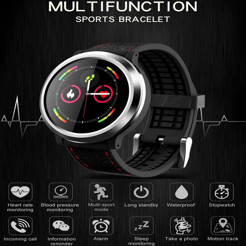 

Q68 Color screen Smart Watch Bracelet Heart Rate Monitoring Multiple Sport Mode IP68 Waterproof Men Women Bluetooth Wristwatch