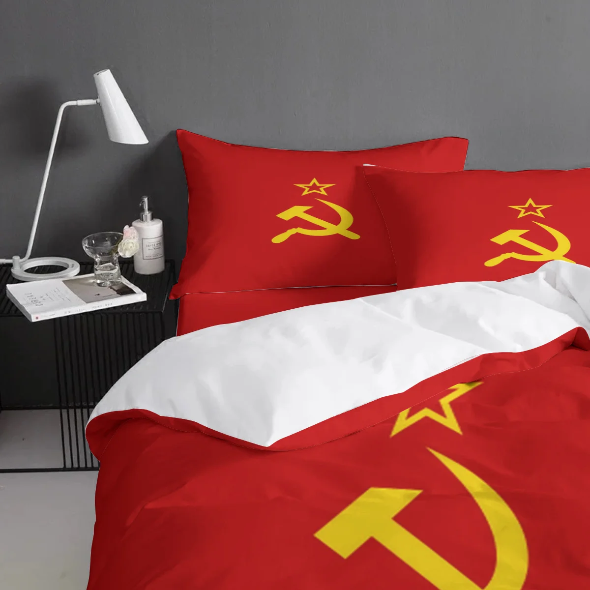 Пододеяльник с флагом СССР 3D хлопковый пододеяльник большого размера