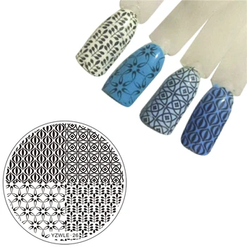 

Round Manicure Stamping Template Vines Design 5.5cm Nail Art Image Plate