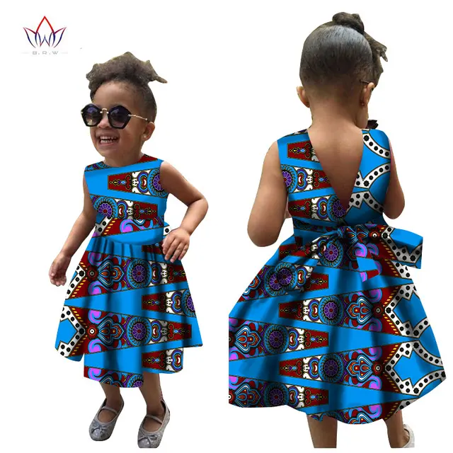 2017 African Women Clothing kids dashiki Traditional cotton Dresses ...