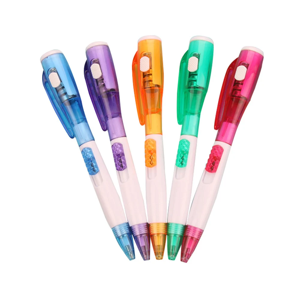 

Stationery LED Flash Light Ballpoint Pen Plastic Body Random Color