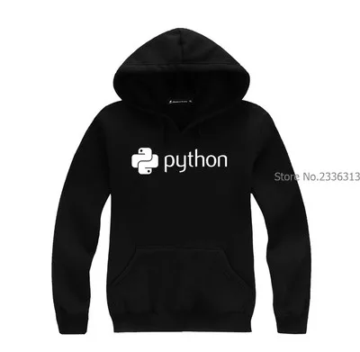 

autumn and winter IT programmer programming python sweatshirt hooded fleece cotton coats fashion jacket