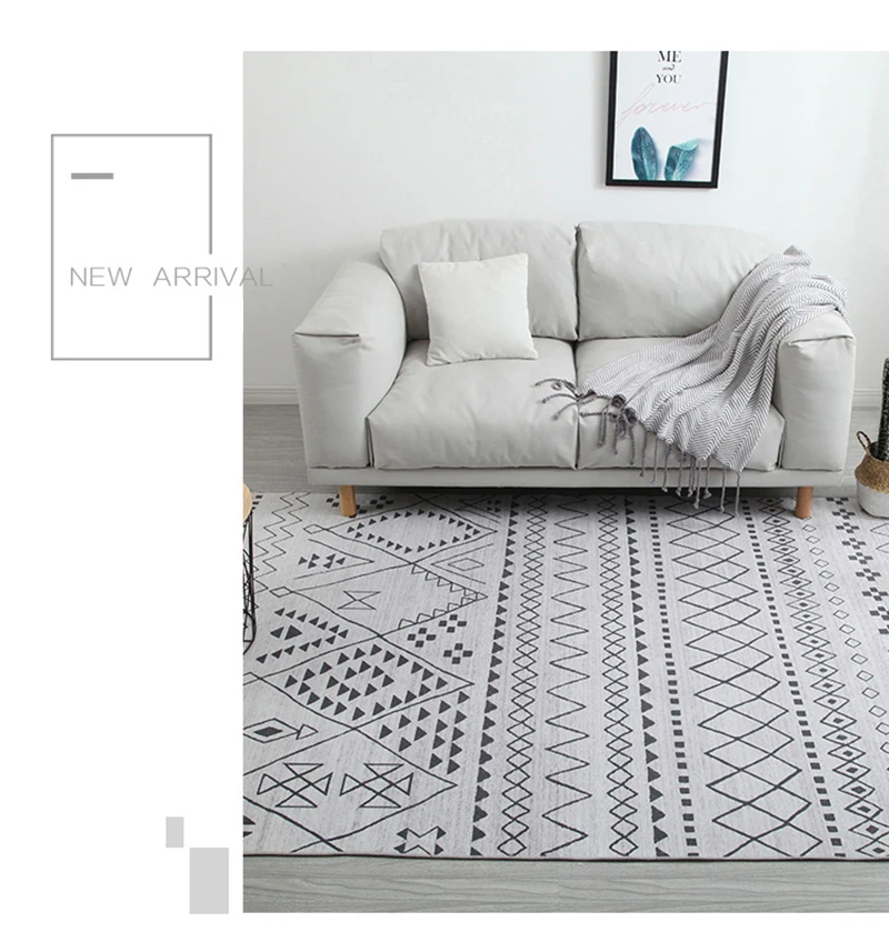 Скандинавский современный геометрический Коврик марокканский гостиная диван стол полный двухъярусный Спальня прикроватный уголок ковер фойе коврик для кухни ванной