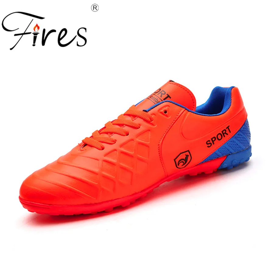 Incendios marca profesional césped Zapatillas de Soccer hombres al aire libre Deportes Fútbol Zapatos verano hombre chuteiras Boy zapatos de futbol