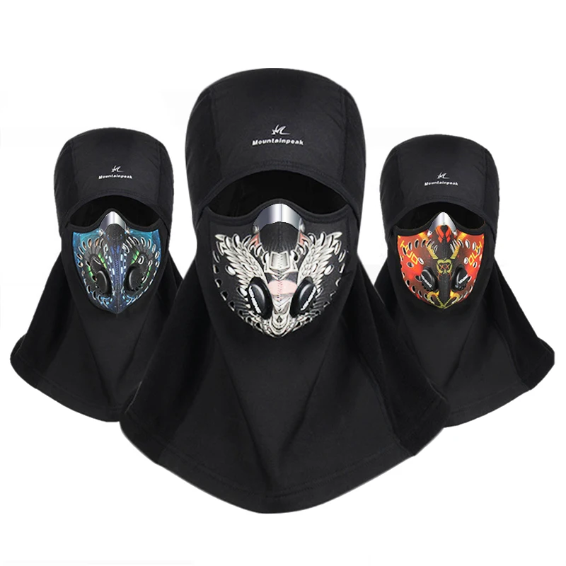 

Winter Cycling Face Mask Ski Training Mask Thermal Fleece Windproof Warm Snowboard Shield Hat Bicycle Mask Balaclava For Men
