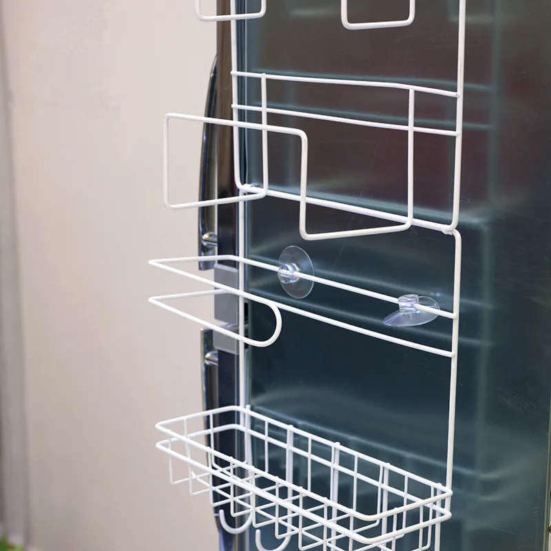 Mrosaa Кухня навесной шкаф Холодильник боковой держатель для хранения 6 ярусов органайзер для холодильника полки Бумага держатель для Кухня Ванная комната