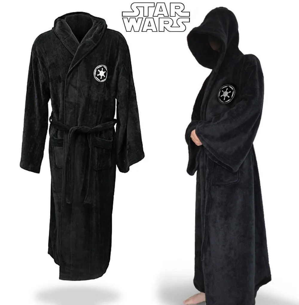 Buy Star Wars Hooded Bath Robe Imperial Jedi Sith Logo