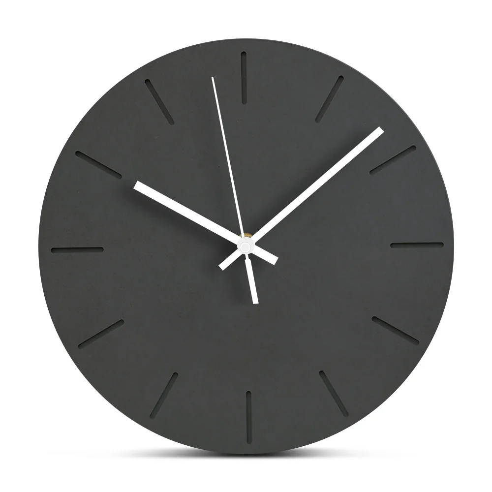 

Europe Mute Wooden Wall Clocks Creative Modern Design Clock Decorative Wood Circular Large Hanging Wall Watch Home Decor Black