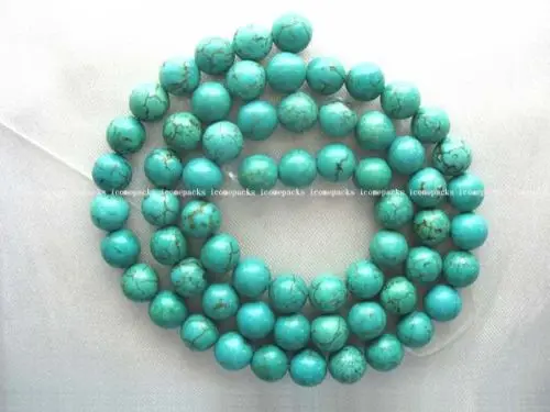 

wholesale 10 strands 10-15.5" 6mm turquoise round beads