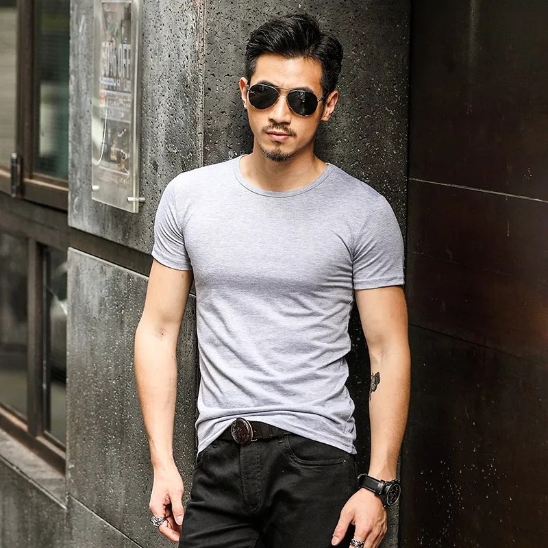 

Alharbi 2019 Summer T Shirt Quick Dry Tops Tees Printed Fitness Men's Running Clothes Short sleeve