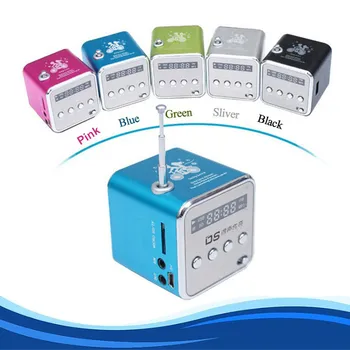 

Multifunction FM radio TDV26 portable micro USB speakers radio mobile phone vibration computer music player Rechargeable