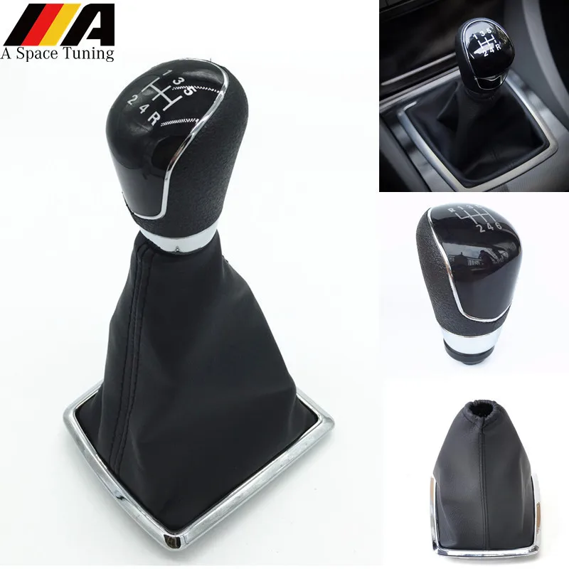 

Gear Shift Knob Gaiter Boot Lever Stick Handle Head Cover 5/6 Speed Car Styling Accessories For Ford Focus 2 MK2 Fiesta Kuga