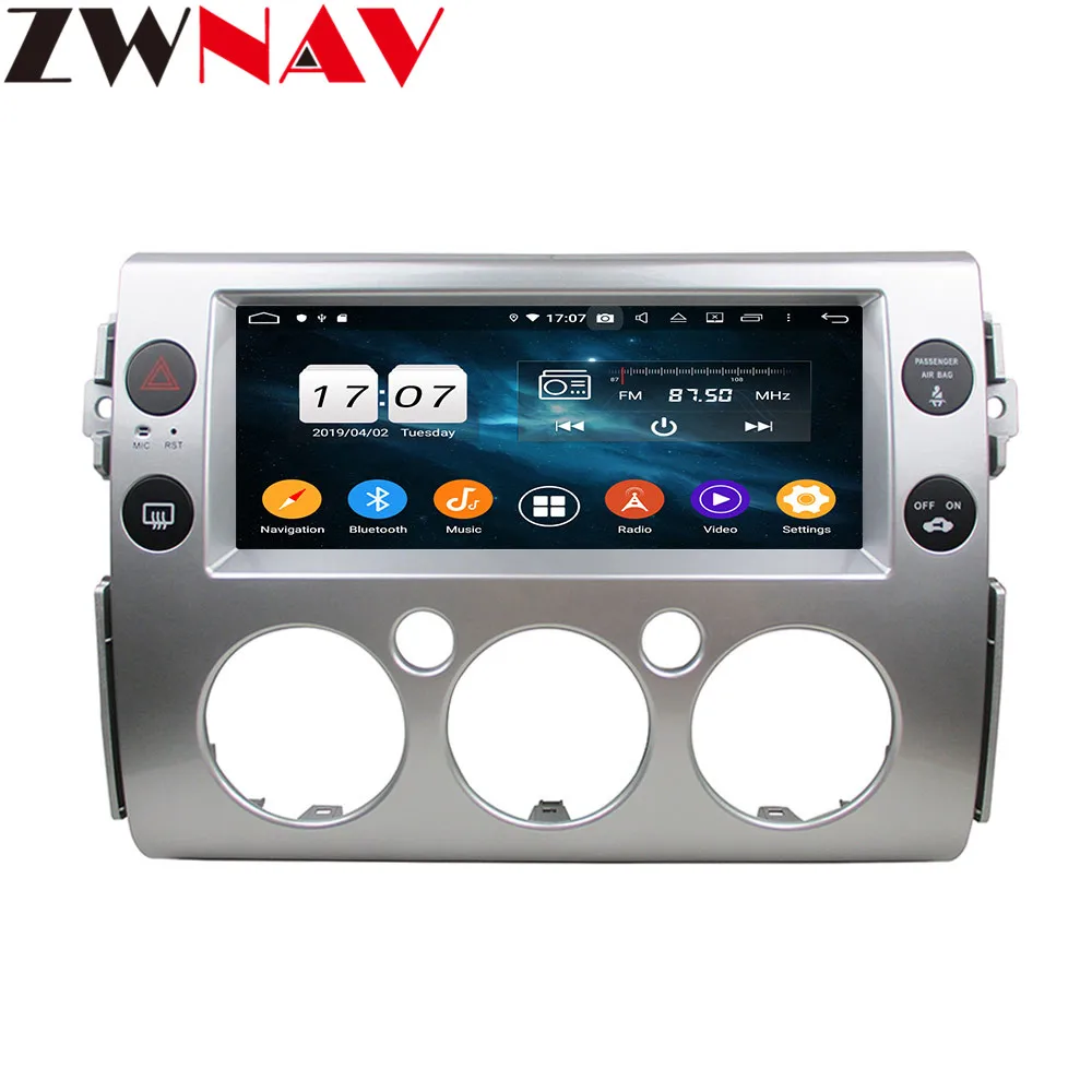 Sale 10.4” Android 9 4+64G DSP Car Player GPS Navigation For Toyota FJ Cruiser 2008-2016 Head Unit Multimedia Player Tape Recorder 1