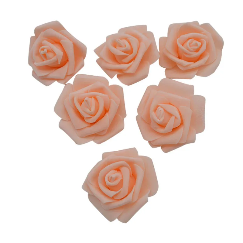 10/20pcs 6cm PE Foam Rose Flowers Artificial Flowers For Home Wedding Deco Bride Bouquet Scrapbooking DIY Birthday Gift Supplies