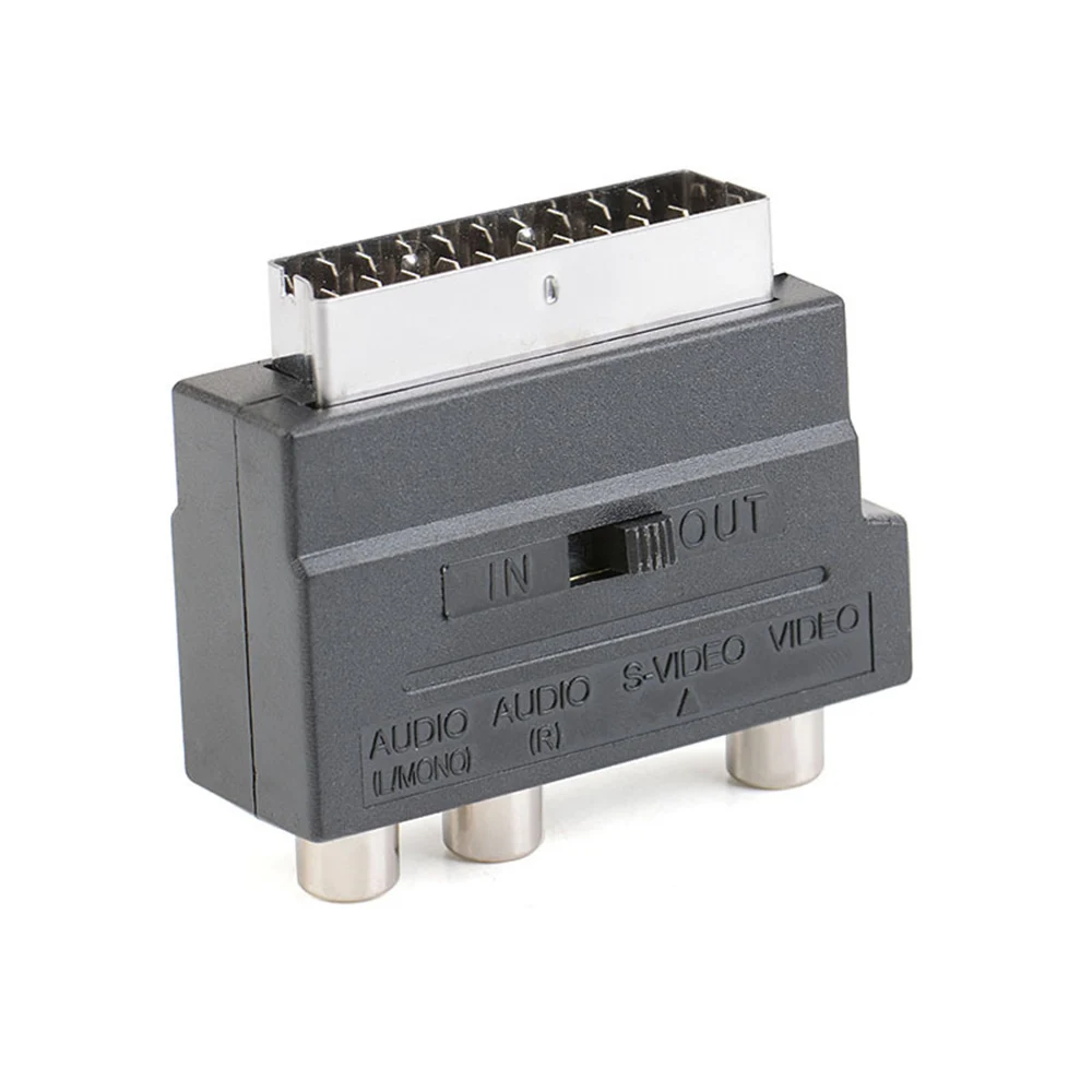 Для видео DVD-рекордер ТВ-проектор RGB Scart на 3 RCA S-Video адаптер Композитный RCA SVHS S-Video