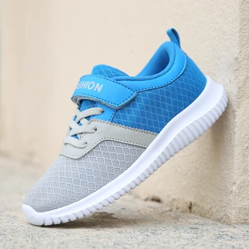 

2018 Contrast Color Design Kids Running Shoes Summer Mesh Breathable Children's Sport Shoes Lightweight Sneakers for Boys Girls