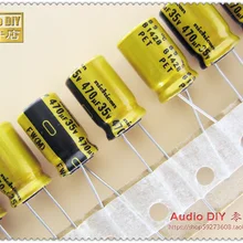 Горячая распродажа 10 шт./30 шт Nichicon FW серии 470 мкФ/35 V аудио электролитные конденсаторы