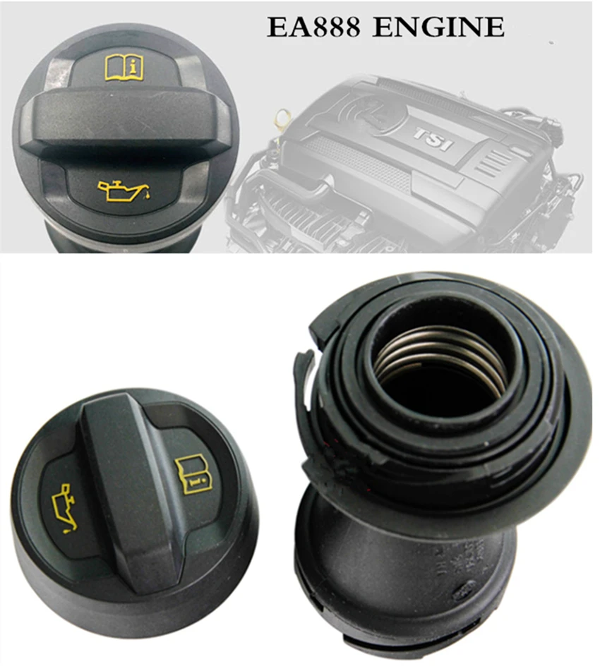 

OEM EA888 Oil Tank Fuel Cap Tube for VW Golf MK7 Passat B8 Tiguan MK2 2017 2018