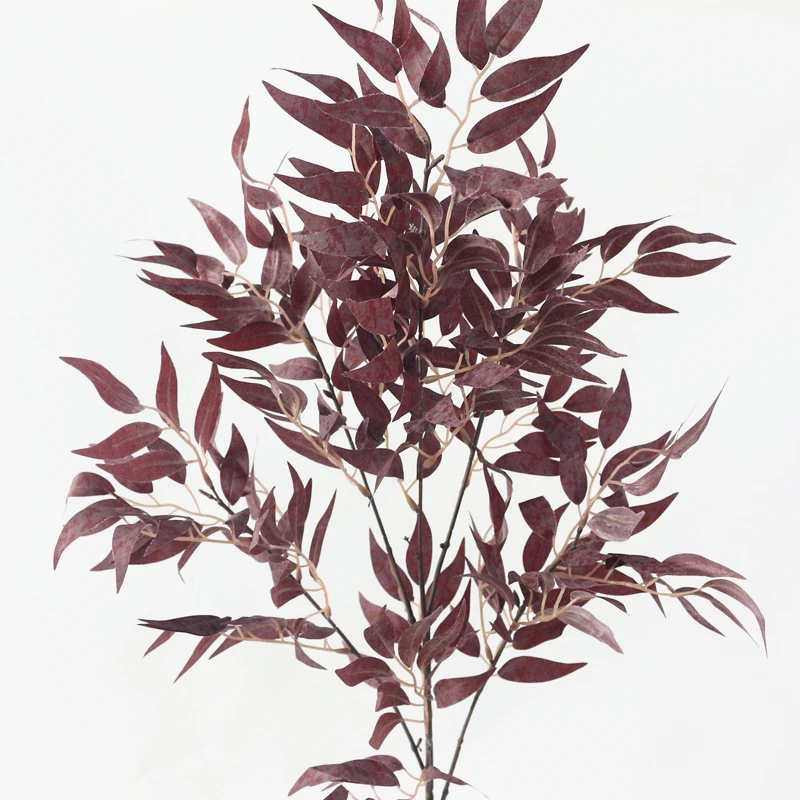 JAROWN Simulation Vine Plant Willow Leaf Single Branch Willow Strips Wedding Arrangement Arches Decor Fake Flowers Home Decor (14)