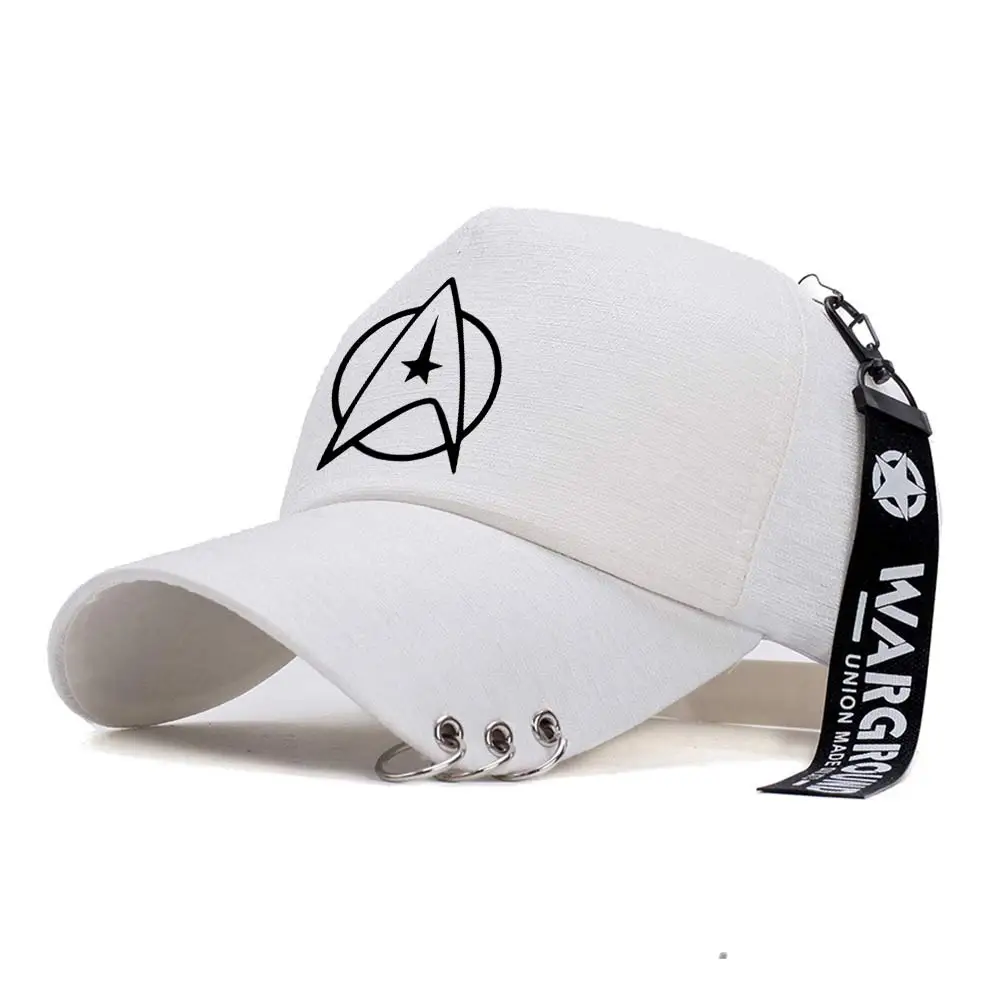 

Eshop Star Trek Starfleet Communicator Baseball Cap Creative Piercing Ring Punk Outdoor Gorras Bone HipHop Snapback Golf Caps