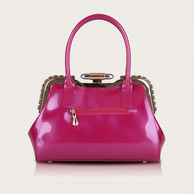 

New Women Handbag!!! 2018 Hot Sale Fashion Women Bags handbag Lady PU handbag Patent Leather Shoulder Bag handbags elegant