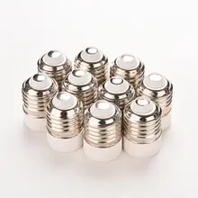 5 шт./лот огнеупорный материал E27 к E14 держатель лампы конвертер гнездо преобразования светильник лампа базовый тип адаптер