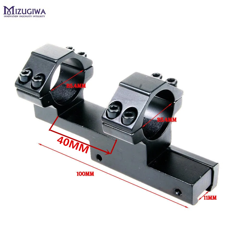 25.4mm / 1" One Piece Cantilever Scope Mount with 11mm Dovetail Railin