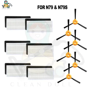 

CLEAN DOLL Pack of 18 PCS Replacement Parts for Ecovacs DEEBOT N79, N79S CONGA EXCELLENCE iboto aqua v710 Filters Side Brush