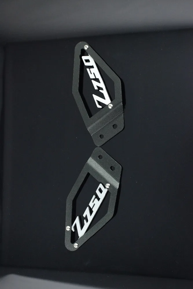 For kawasaki Z750 motorcycle CNC Foot Peg Heel Plates Guard Protector for Kawasaki Z750 2007 2008