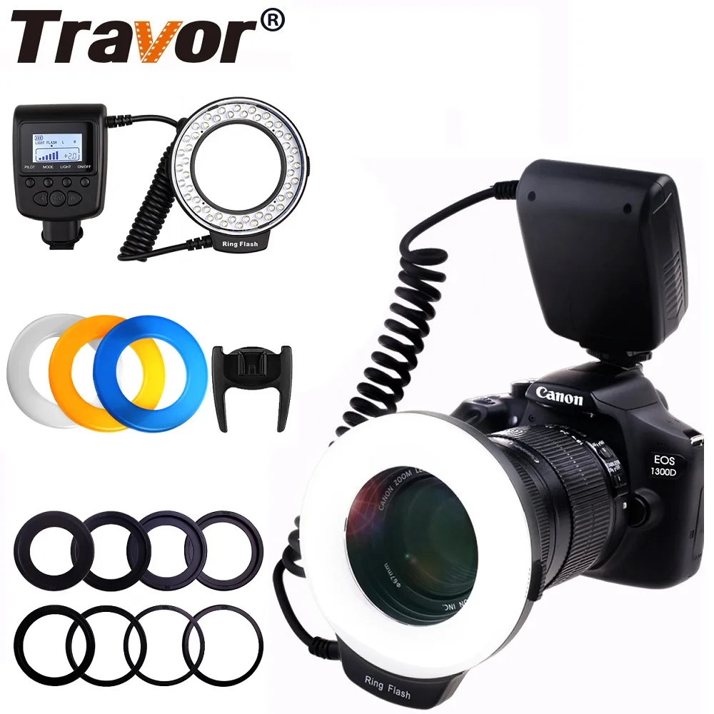

Macro LED Ring Flash RF-500D For any model of NIKON or Canon/Olympus brand DSLR