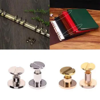 

20pcs Copper Binding Screws Nail Rivets Photo Album Luggage Leather metal Craft Belt Wallet Book Solid Brass Screws 5mm/8mm