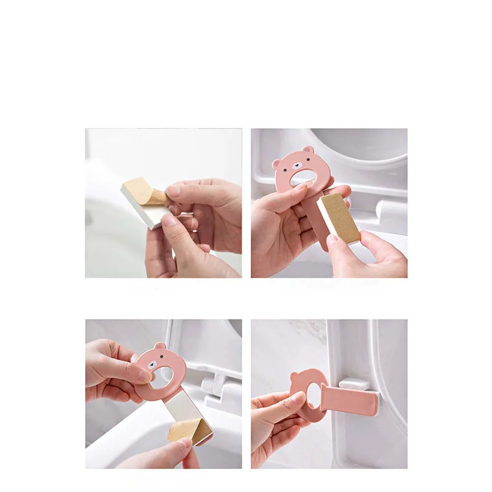 2PCS Portable Toilet Seat Lifters Convenient To Toilet Lid Device Is Mention Toilet Potty Ring Handle Home Bathroom Products Set