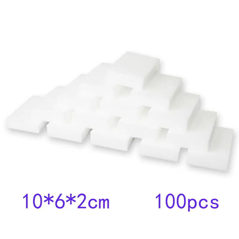 

2018 Hot Sale Cleaning Sponge Practical Kitchen Cleaning Sponge Useful White Magic Cleaning Sponge Melamine Sponge 100pcs