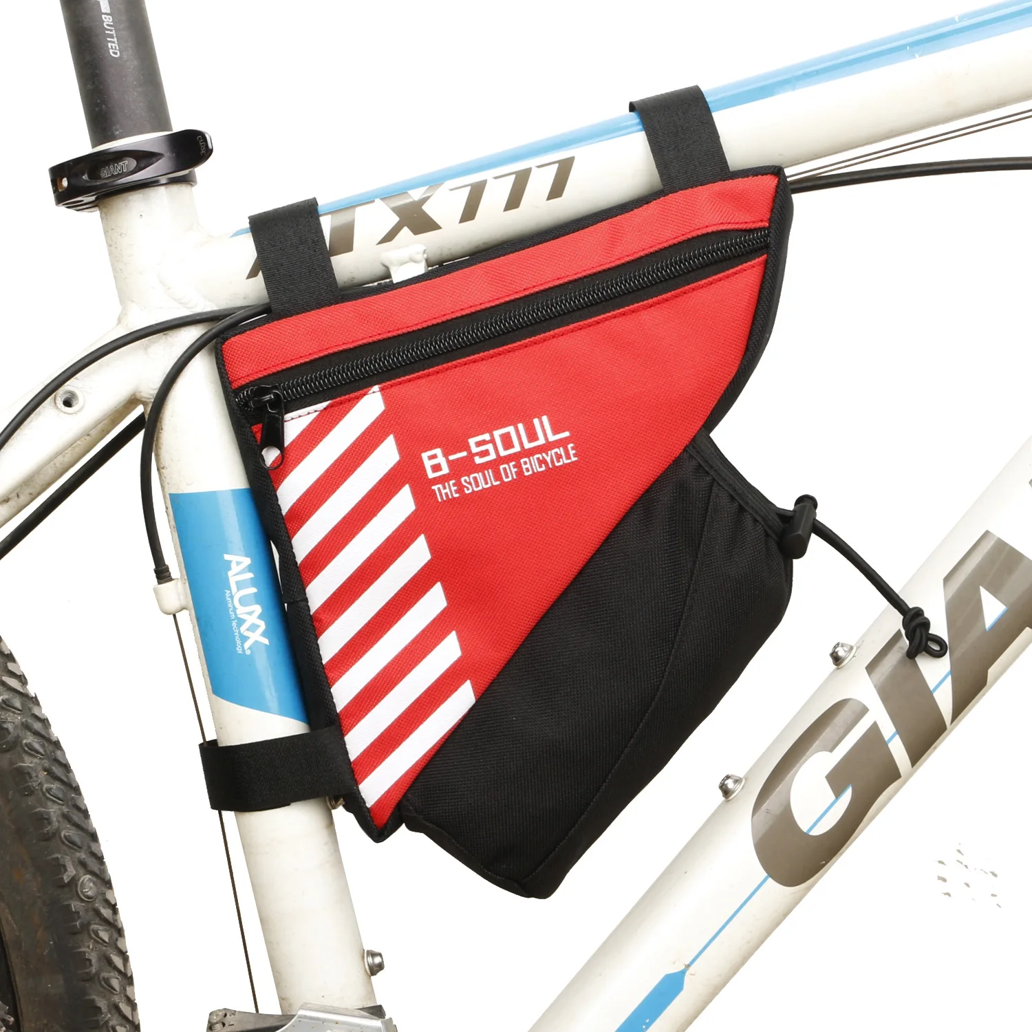 

Triangle Cycling Bicycle Front Tube Frame Pouch Bag Holder Water Bottle Pocket z