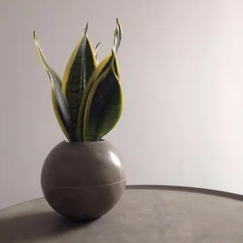 

spherical Flower pot silicone mold geometry vase molds concrete planter molds Ball shaped silicone molds
