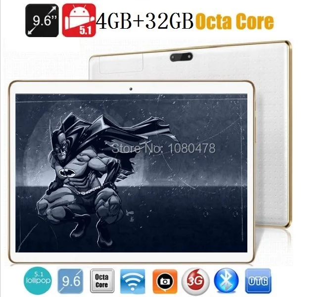 9 6 inch 4G tablet pc Octa core bluetooth wifi GPS 1280 800 5 0MP 4GB