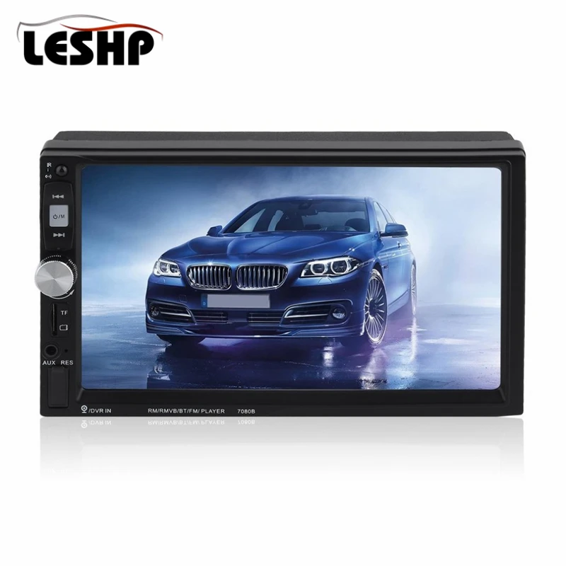 

7 Inch Multimedia HD Bluetooth Touch Screen LCD Monitor Double Din Car Stereo Radio MP5 MP3 FM Player