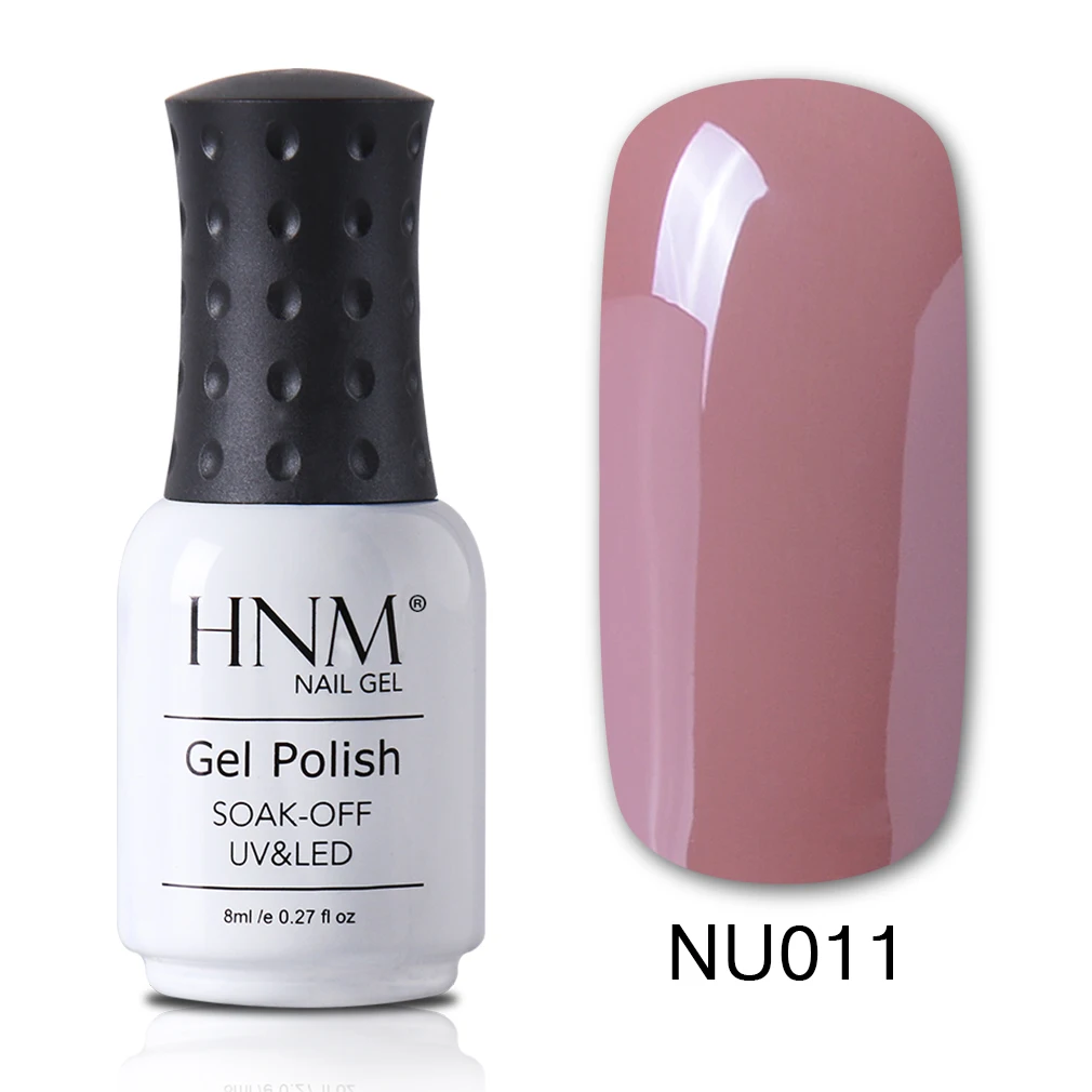 HNM лак для ногтей 8 мл телесного цвета УФ Гель-лак штамп Vernis a Ongle дизайн ногтей Nagellak Эмаль Краска Гель-лак Гибридный лак - Цвет: NU011