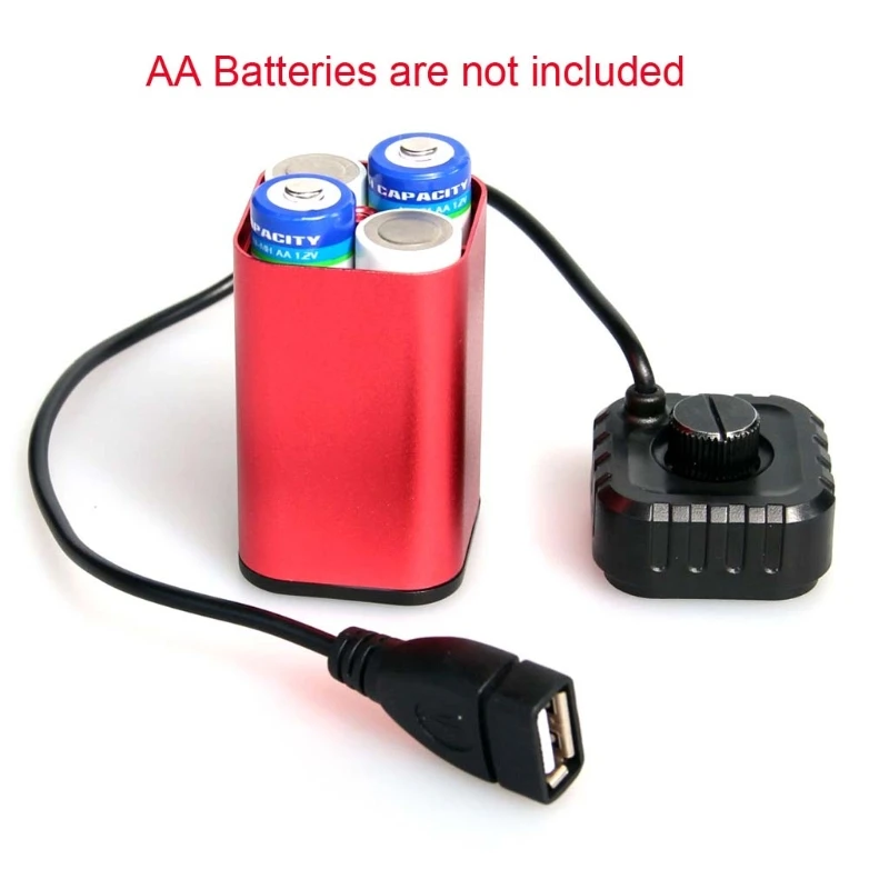 4x АА Батарея держатель комплект Мощность банка коробки Питание для DC 5V USB
