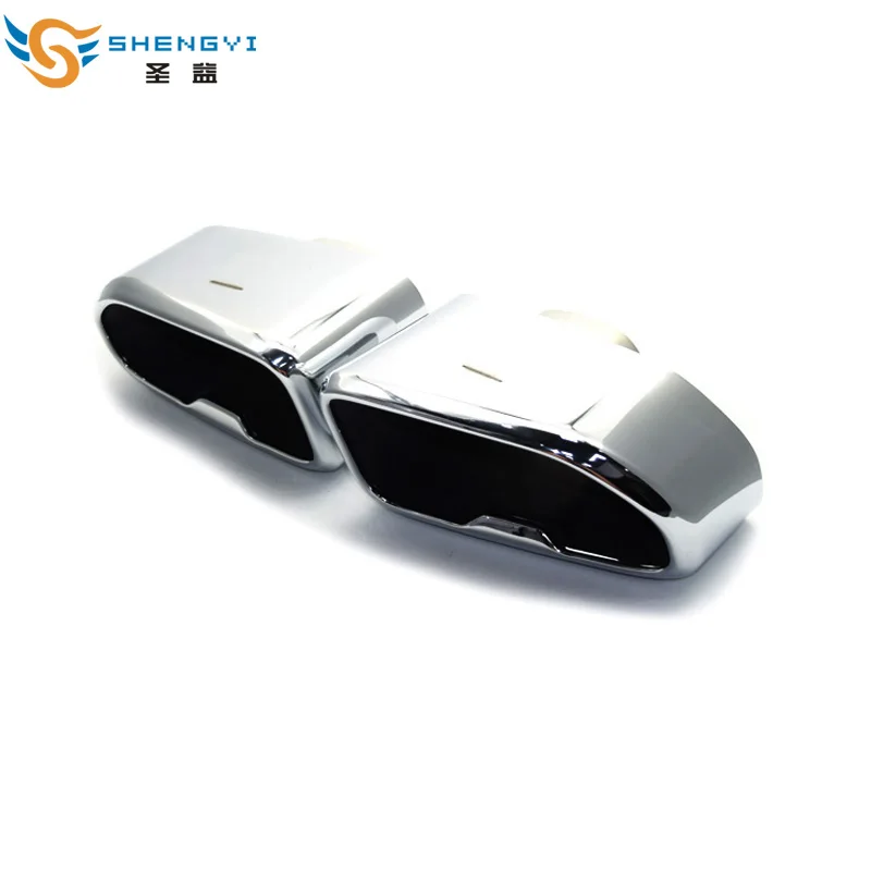 Одна пара хромированная черная/Серебристая нержавеющая сталь квадратным ...