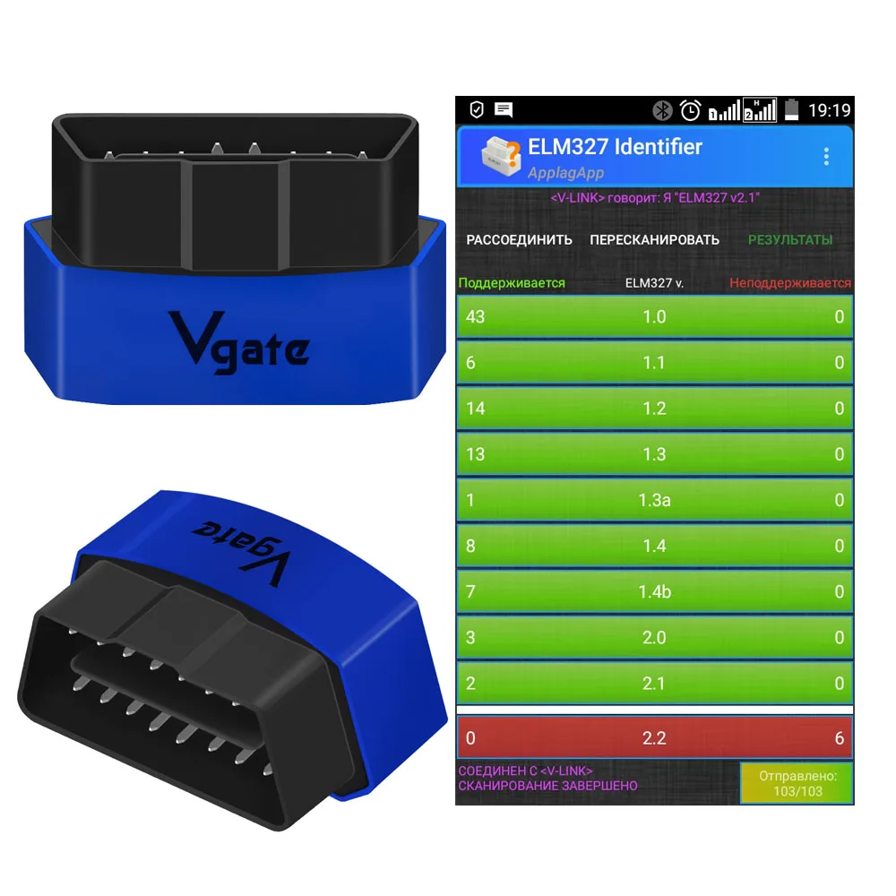 OBD2 Vgate Icar Pro ELM 327 Bluetooth obd2 сканер ELM327 диагностический инструмент obdii считыватель кодов odb2 диагностический инструмент для автомобиля - Цвет: Vgate iCar3 v2.1