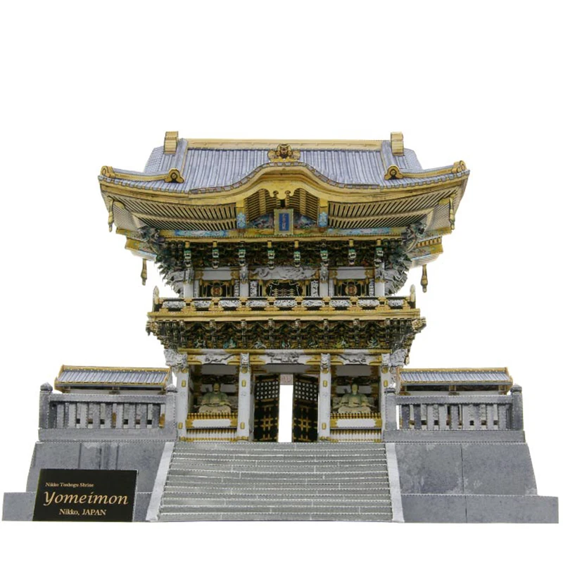 Nikko Toshogu Shrine(Yomeimon), японская Бумажная модель, 3D архитектурное здание, сделай сам, Обучающие игрушки ручной работы, игра-головоломка для взрослых